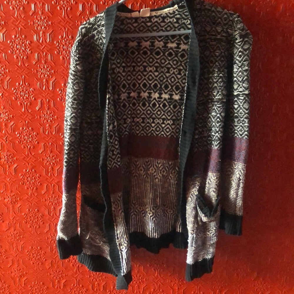 Roxy multi colored cardigan